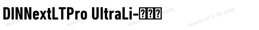DINNextLTPro UItraLi字体转换